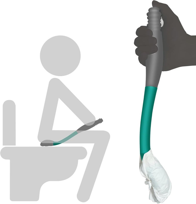 YIFOCUS Butt Wiper Tool, 15.7" Long Reach Bottom Buddy Wiping Aid, Toilet Aid for Disabled, Overweight, Limited Mobility, and Those Recovering from Back Surgery, Enables Independence and Dignity - Image 1